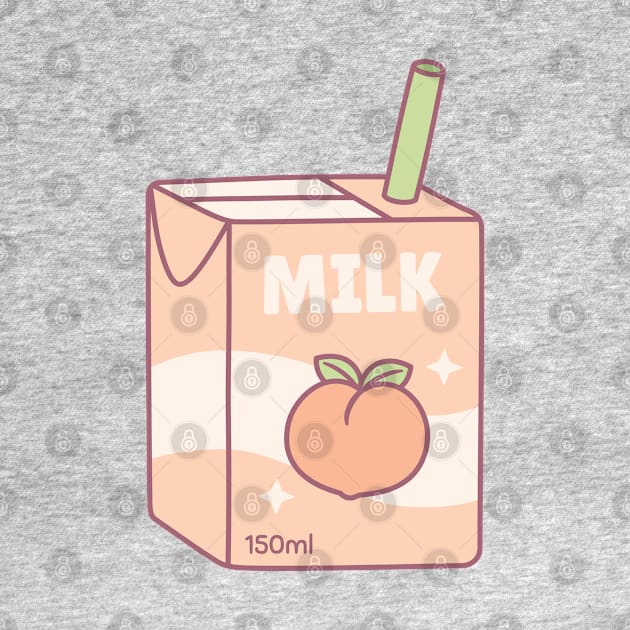 Cute Packet of Peach Milk by rustydoodle